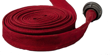 Feuerwehrschlauch DIN 14811 - rot - Komplettlänge mit Storz Kupplung aus Alu